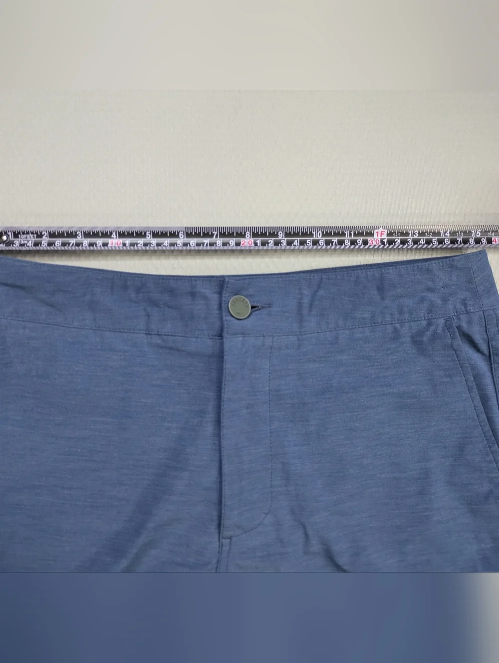 Faherty Linen Cotton Blend Chino Blue Shorts Men's Size 29 Waist Inseam 5